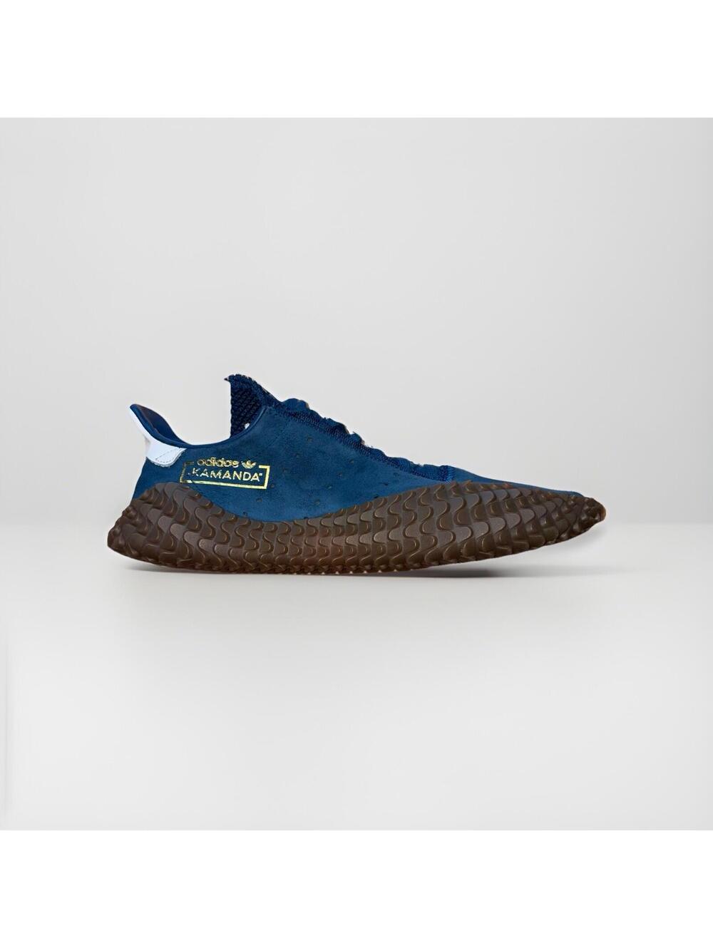 Adidas Kamanda Blue Sneakers Men’s Size 8.5 Casual Gum Sole Shoes